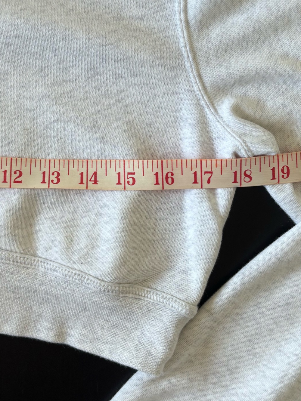 Nike Cropped Crewneck Sweatshirt in Light Grey - Picture 7 of 9